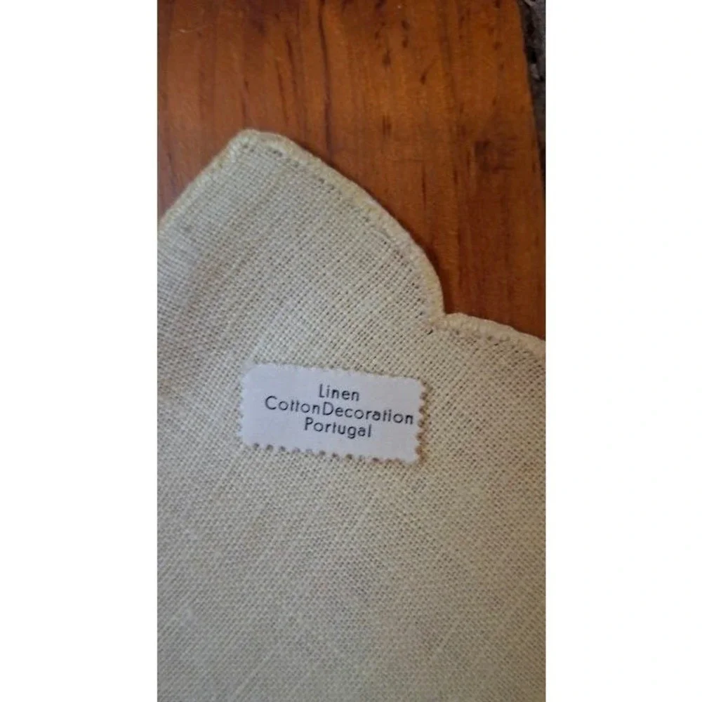 VTG NOS Imperial Coronet Linens Yellow Guest Towels Set-4 Embroidered Portugal